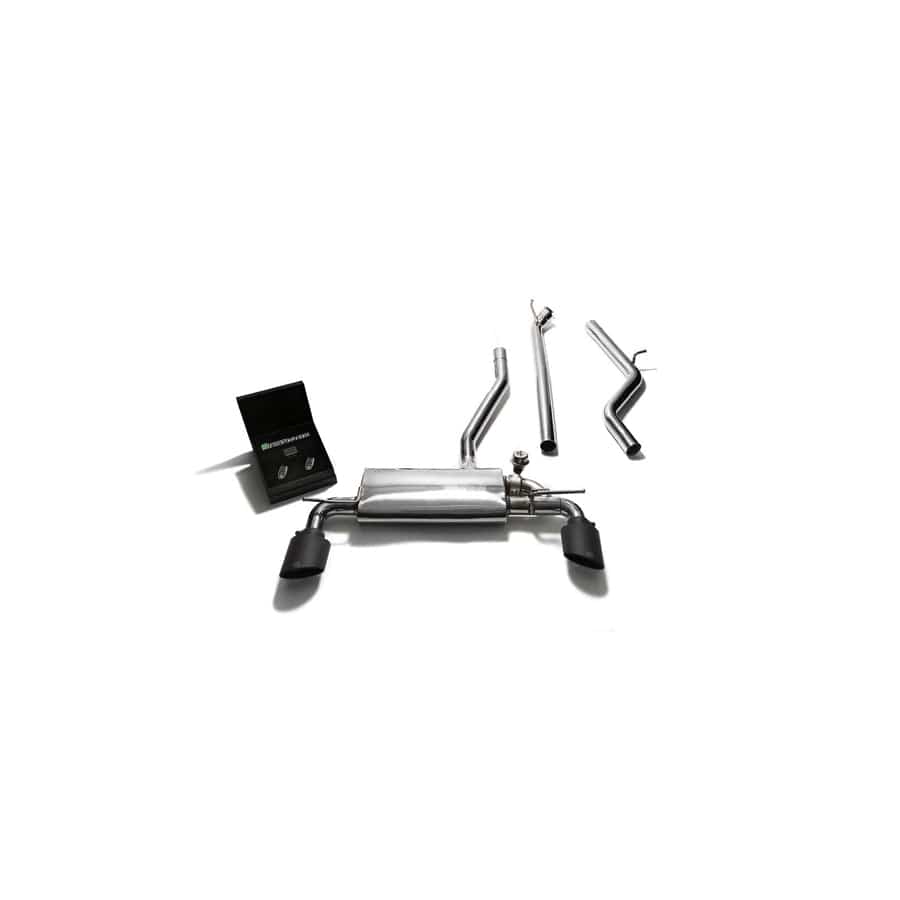 Armytrix MBA26-DS18M Valvetronic Exhaust System Mercedes-Benz A180 | A200 | A250 W176 2012-2015 with Dual Matte Black Oval
