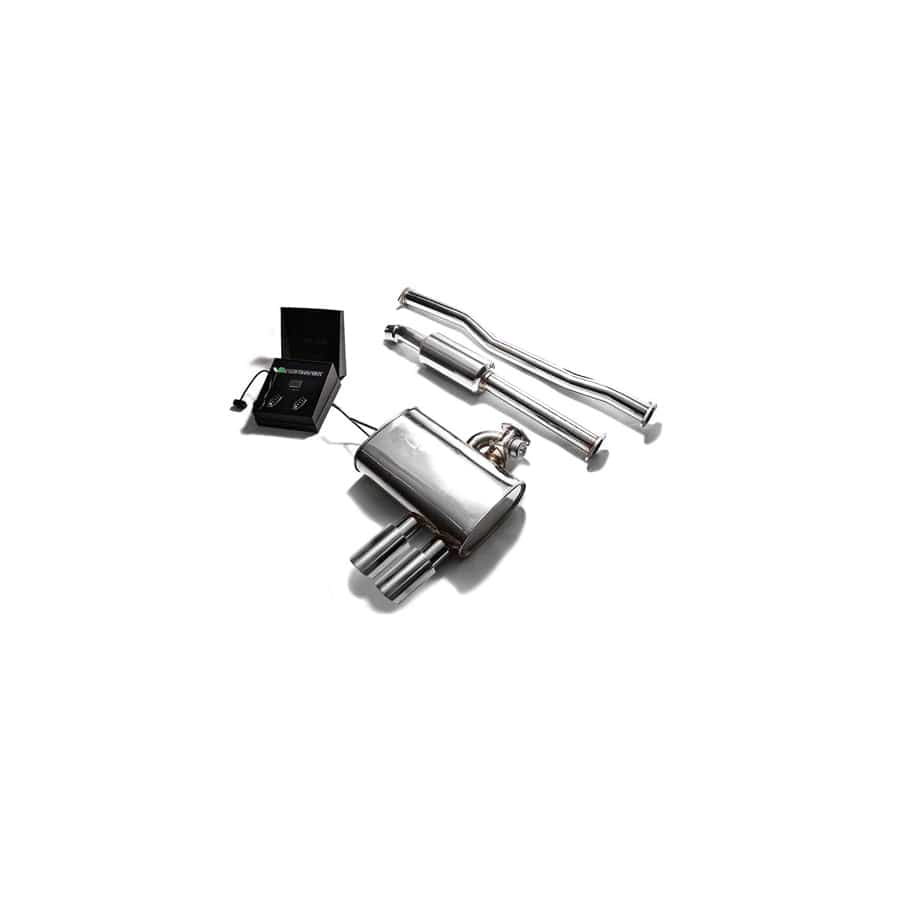 Armytrix MNF6V-DS11C Valvetronic Exhaust System Mini Cooper S F56 | F57 2014-2020 with Dual Chrome 3.5"