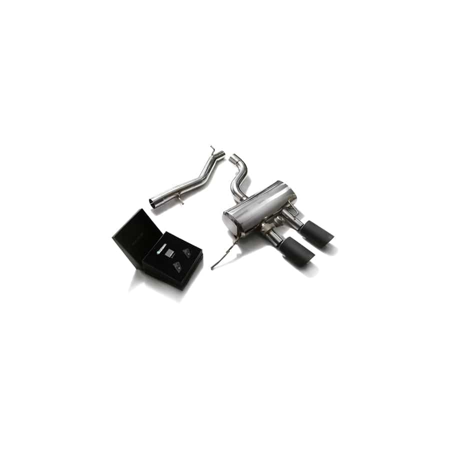 Armytrix VWG6R-DS23M Valvetronic Exhaust System Volkswagen Golf R MK6 2010-2014 with Dual Matte Black 4"