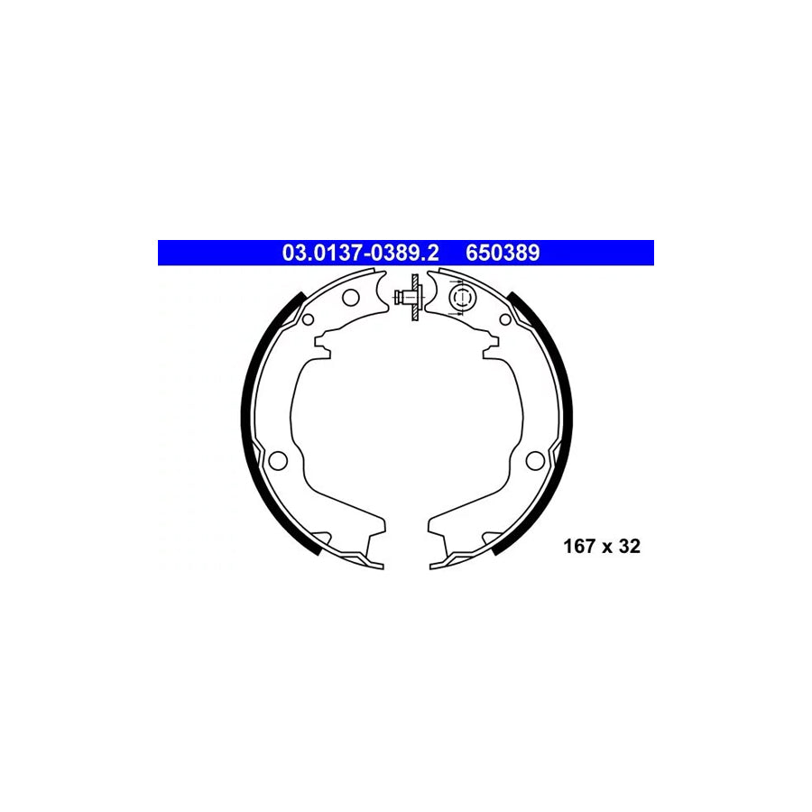 ATE 03.0137-0389.2 Handbrake Shoes