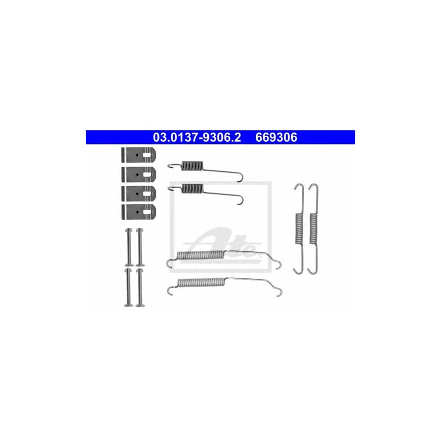 ATE 03.0137-9306.2 Accessory Kit, Brake Shoes for Mazda 2