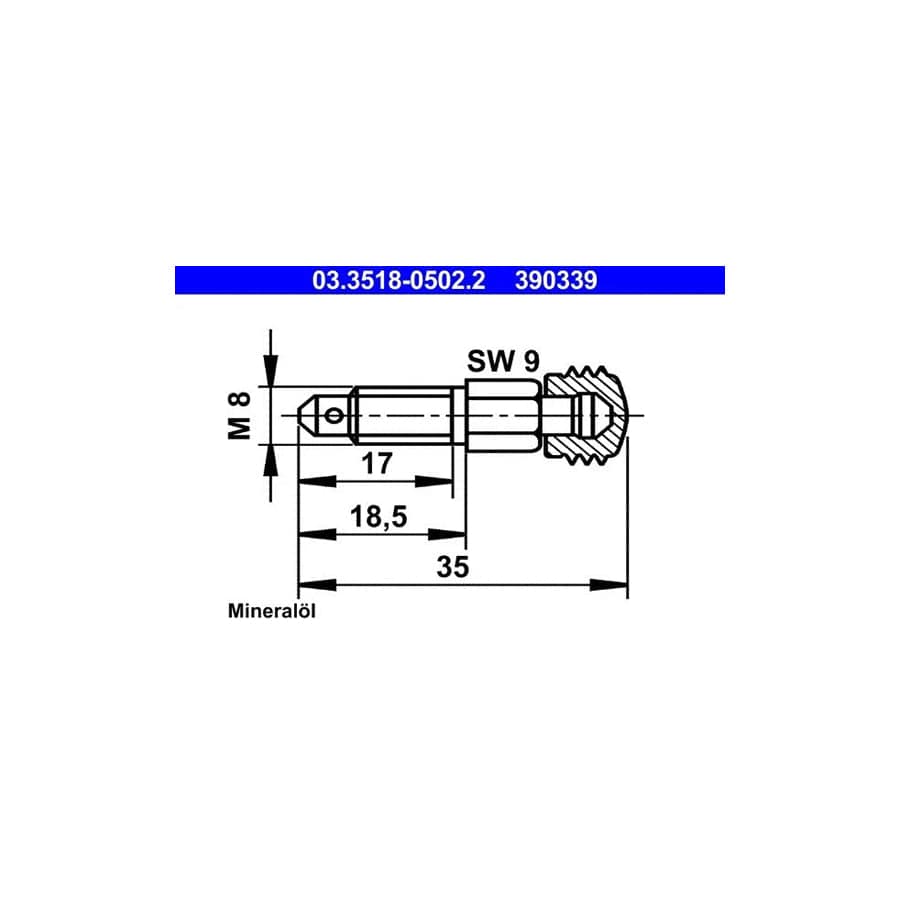 ATE 03.3518-0502.2 Breather Screw / Valve