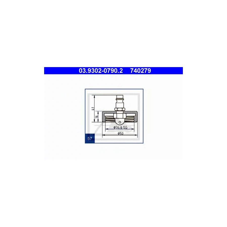 ATE 03.9302-0790.2 Breather Pipe