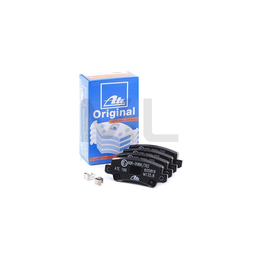 ATE 13.0460-5819.2 Brake pad set for TOYOTA COROLLA with acoustic wear warning