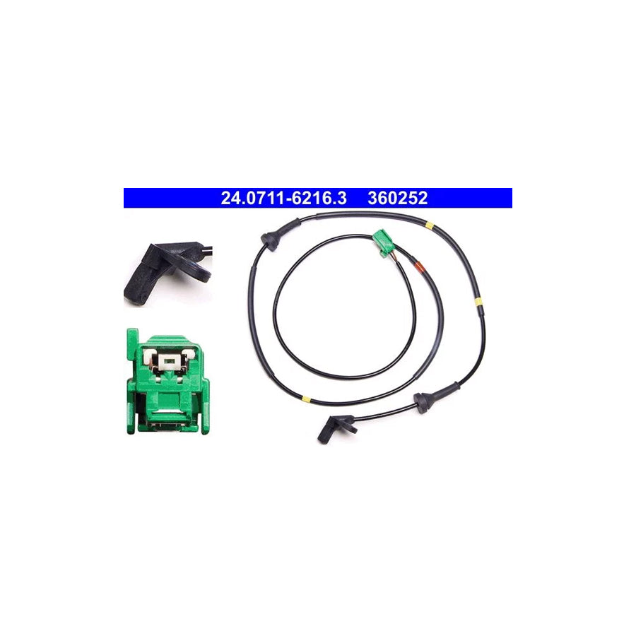 ATE 24.0711-6216.3 Abs Sensor for Volvo Xc90 I (C, 275)