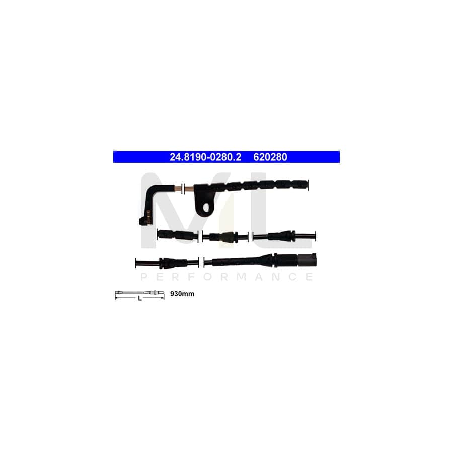 ATE 24.8190-0280.2 Brake pad wear sensor for BMW X6 (E71, E72)