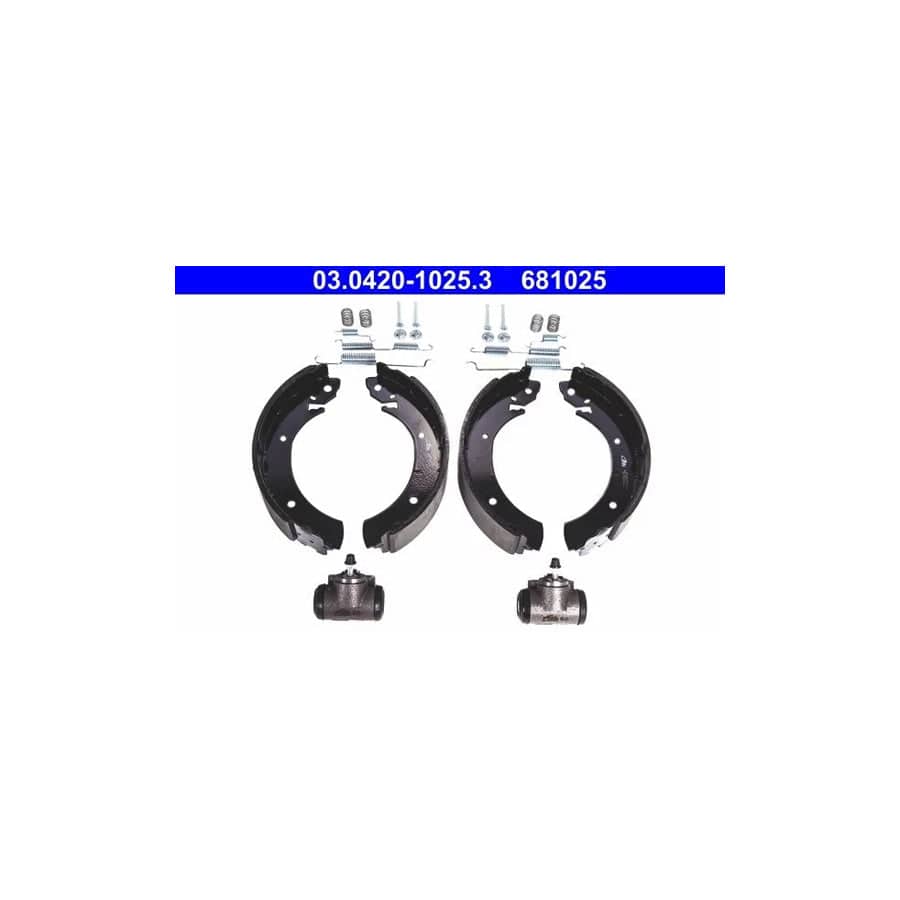 ATE Original Kit 03.0420-1025.3 Brake Set, Drum Brakes Suitable for Mercedes-Benz 100