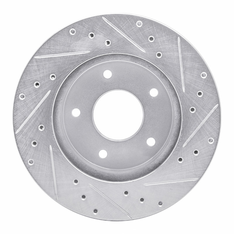 R1 Concepts R1 78-81 Pontiac Firebird Rear Left Drilled & Slotted Silver Brake Rotor
