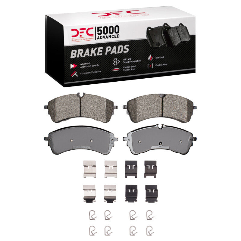 DFC 20-25 Ford Transit-250 Rear 5000 Advanced Semi Metallic Brake Pads and Hardware Kit
