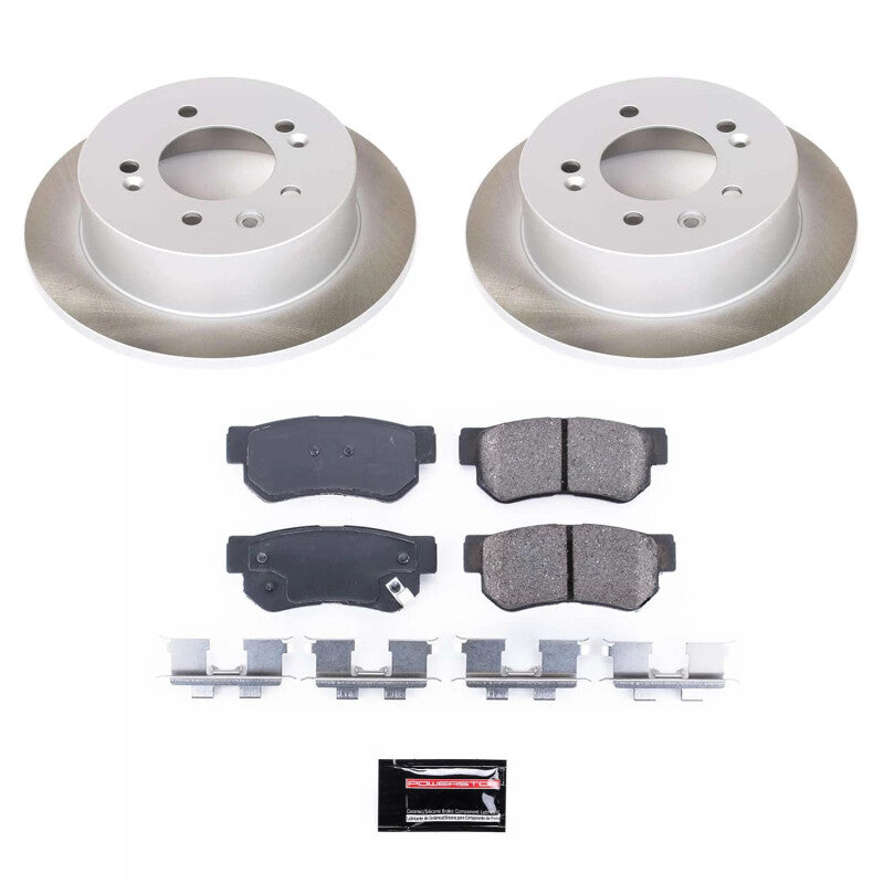 PowerStop Power Stop 07-10 Hyundai Elantra Rear Semi-Coated Rotor Kit