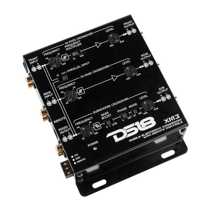 DS18 3-Way Active Crossover Sub-Level Control