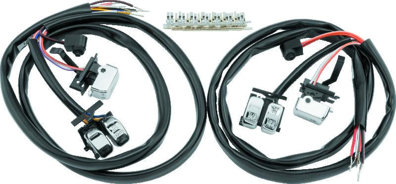 TwinPower Twin Power 07-10 FLH FLT FXST FLST FXD XL Chrome Handlebar Switch Kit