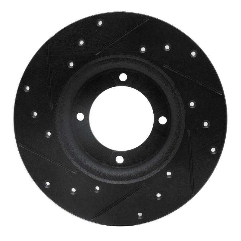R1 Concepts R1 74-84 Ford COURIER (USA/Canada) Front Right Drilled & Slotted Black Brake Rotor