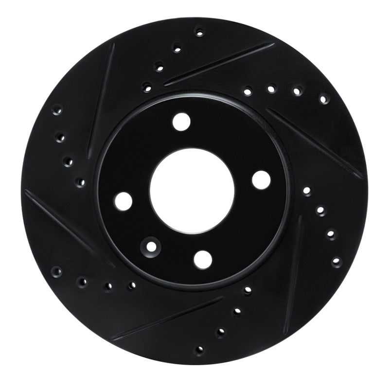 R1 Concepts R1 12-17 Chevrolet SONIC (Mexico) Front Left Drilled & Slotted Black Brake Rotor