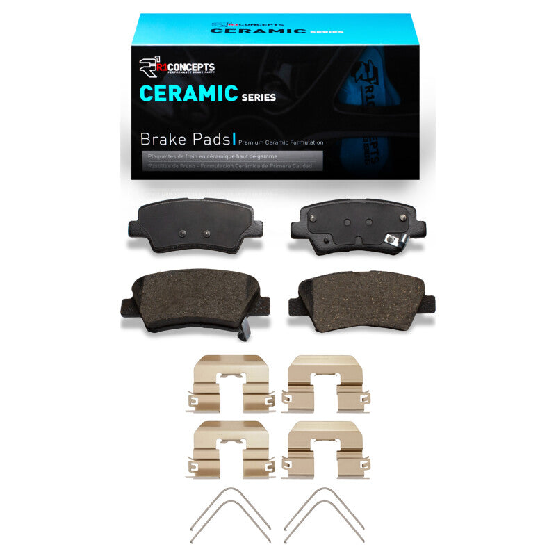 R1 Concepts R1 09-22 Hyundai Sonata Rear Ceramic Brake Pads & Hardware Kit