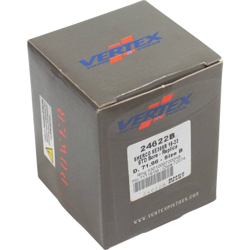 Vertex Pistons Vertex Piston 16-24 Sherco SE-R 300 300cc Cast Replica Piston Kit