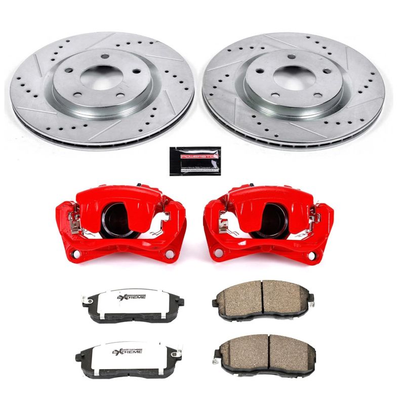 PowerStop Power Stop 07-12 Nissan Sentra Front Z26 Street Warrior Brake Kit w/Calipers