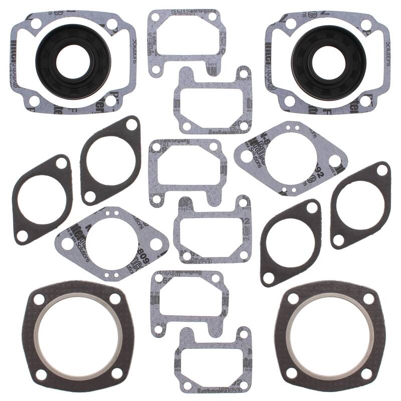 Vertex Pistons Vertex Gaskets 71-75 Arctic Cat Panther/Puma/Cheetah (Kawasaki) FC/2 Compl Gasket Kit w/ Oil Seals