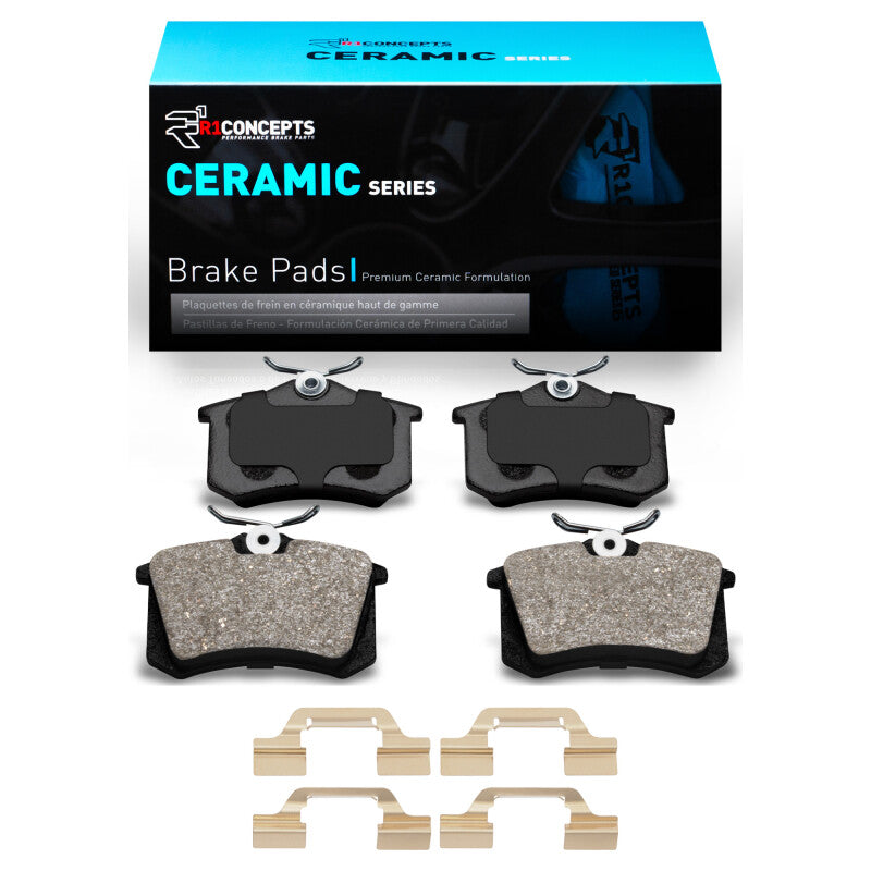 R1 Concepts R1 03-06 Volkswagen Golf Rear Ceramic Pads & Hardware Kit