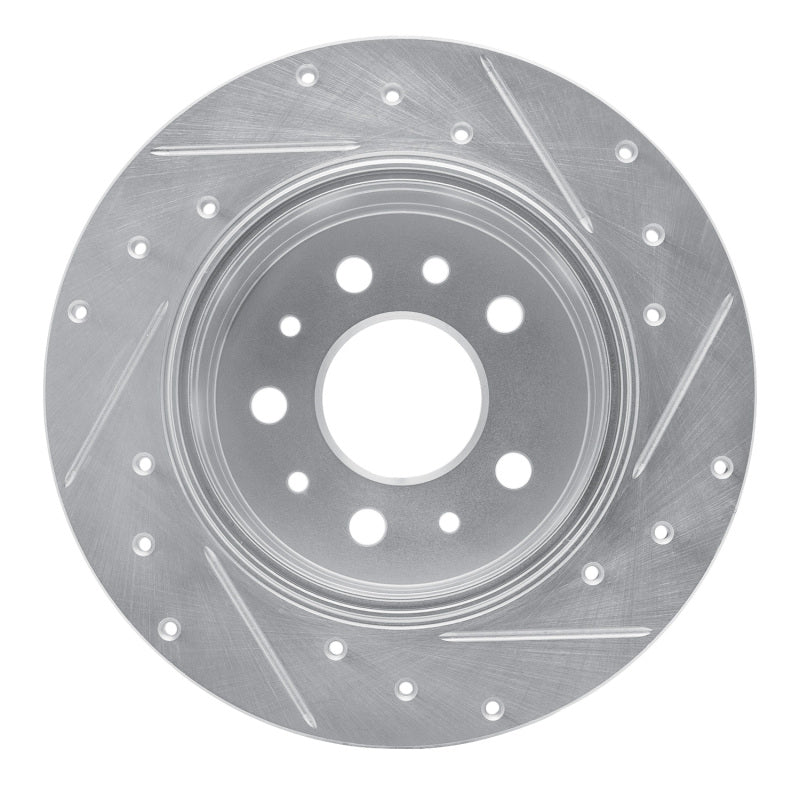 R1 Concepts R1 61-91 Mercedes-Benz 230 Rear Left Drilled & Slotted Silver Brake Rotor
