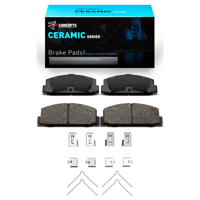 R1 Concepts R1 84-05 Mazda 6 Rear Ceramic Pads & Hardware Kit