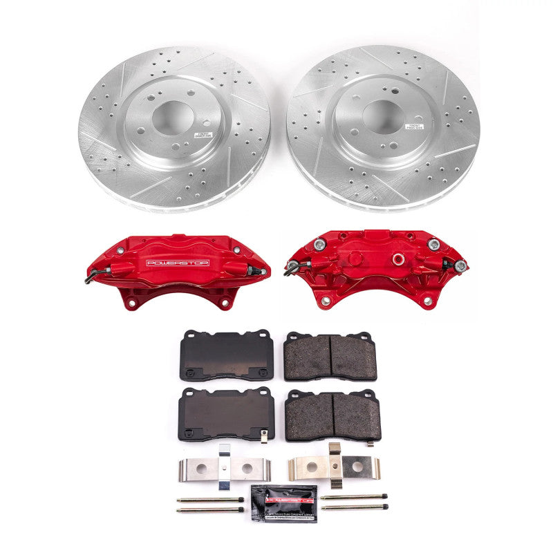 PowerStop Power Stop 03-06 Mitsubishi Lancer Front Z23 Evolution Kit w/Calipers