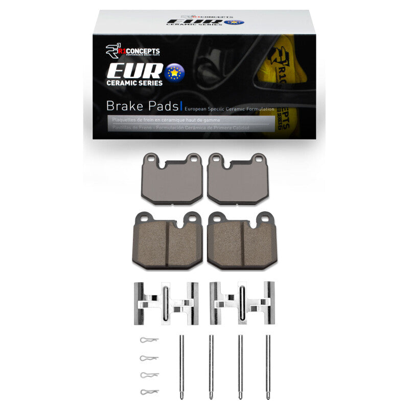 R1 Concepts R1 1977-1983 BMW 320I (USA/Canada) Front R1 Euro Ceramic Pads & Hardware Kit