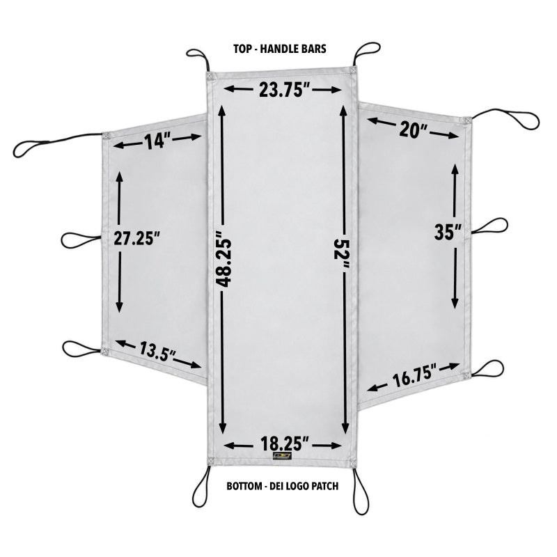 DEI Motorcycle Seat Shade w/Hooks/Straps/Storage Bag
