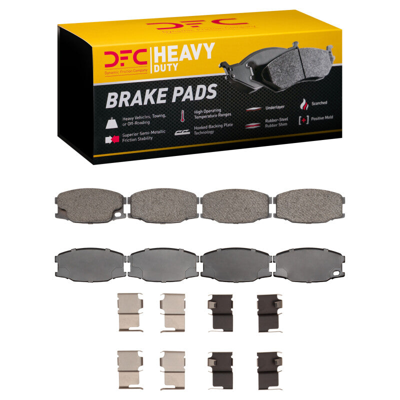 DFC 95-04 Mitsubishi Fuso FE Rear/Front Heavy Duty Pads and Hardware Kit