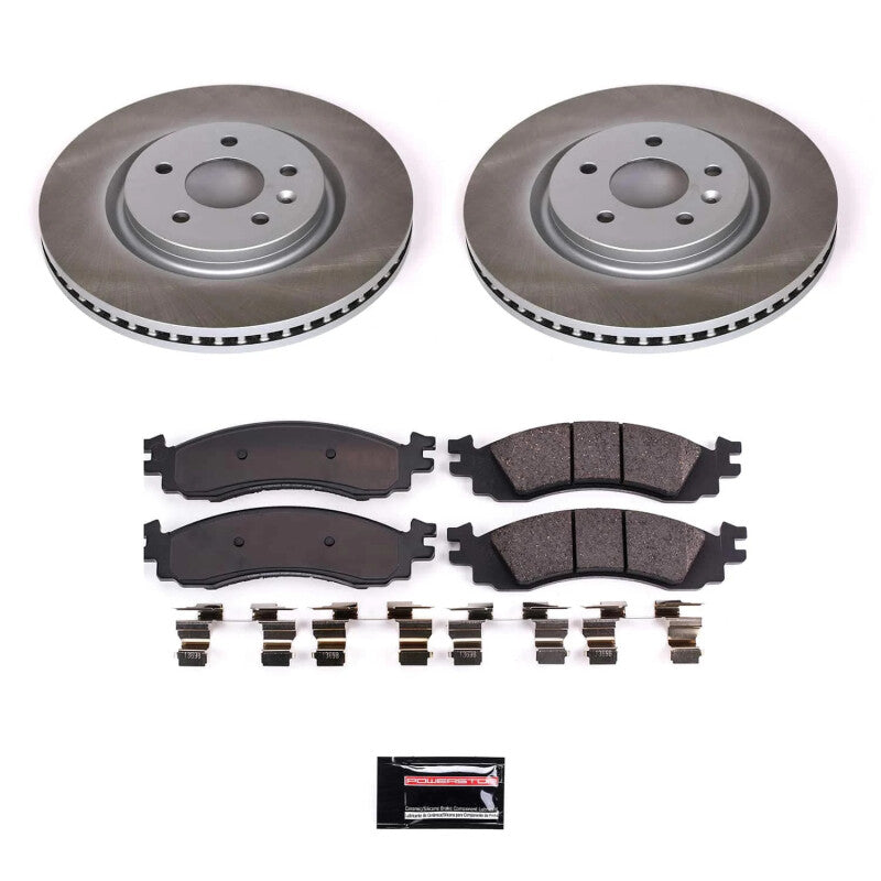 PowerStop Power Stop 11-12 Ford Taurus Front Semi-Coated Rotor Kit