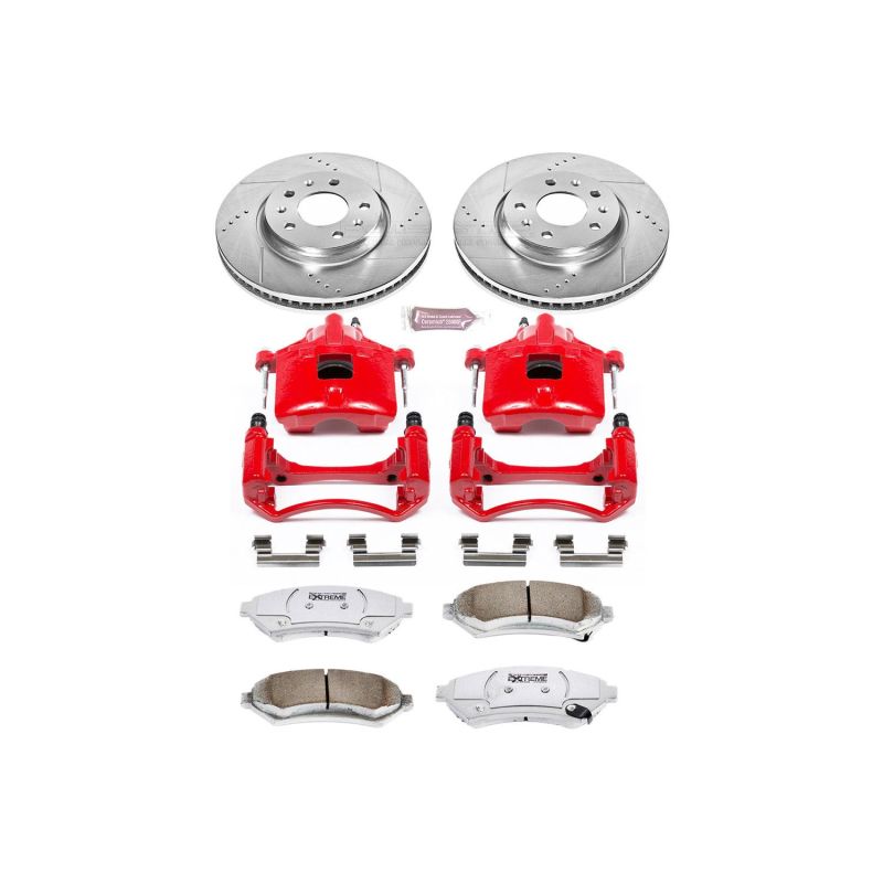 PowerStop Power Stop 03-04 Cadillac Seville Front Z26 Street Kit w/Cals