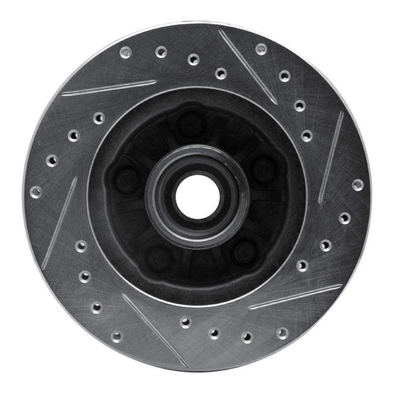 R1 Concepts R1 95-97 Ford Ranger (USA/Canada) Front Left Drilled & Slotted Silver Brake Rotor