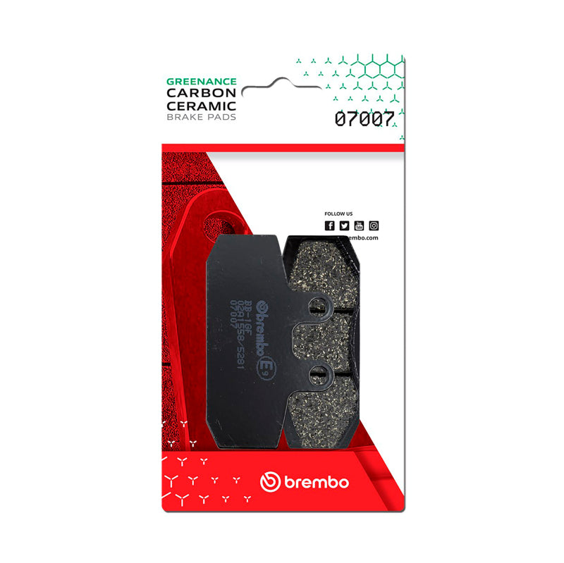 Brembo Powersports Brembo Honda Sj Carbon Ceramic Brake Pad - Front