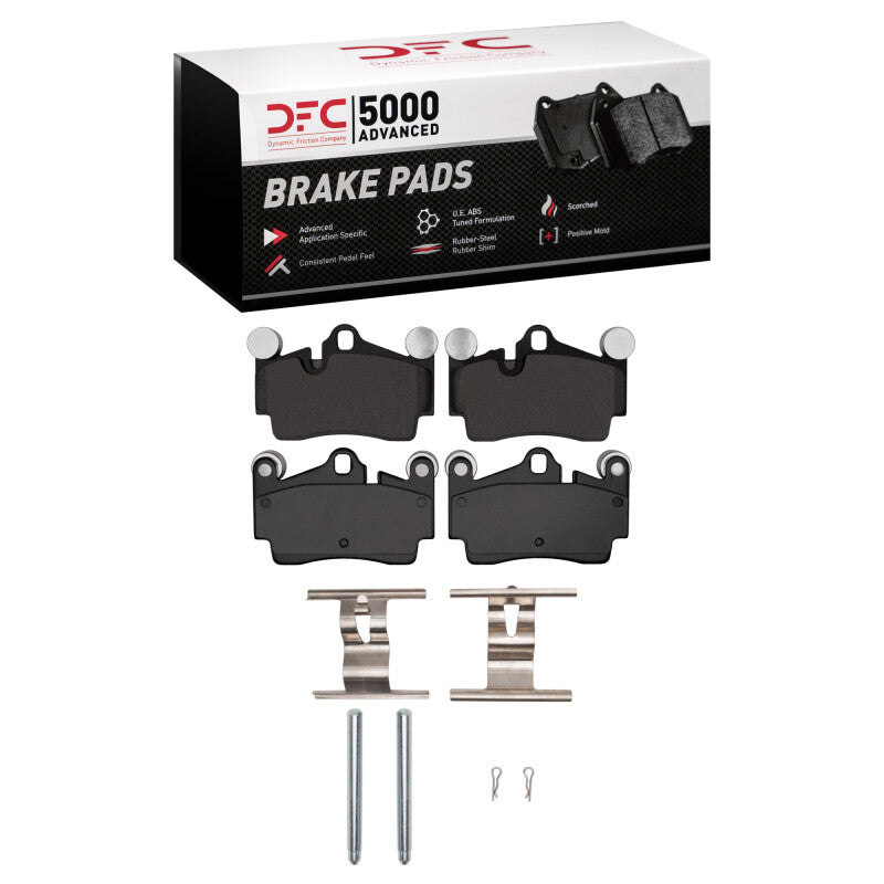 DFC 03-10 Porsche Cayenne Rear 5000 Advanced Ceramic Brake Pads and Hardware Kit