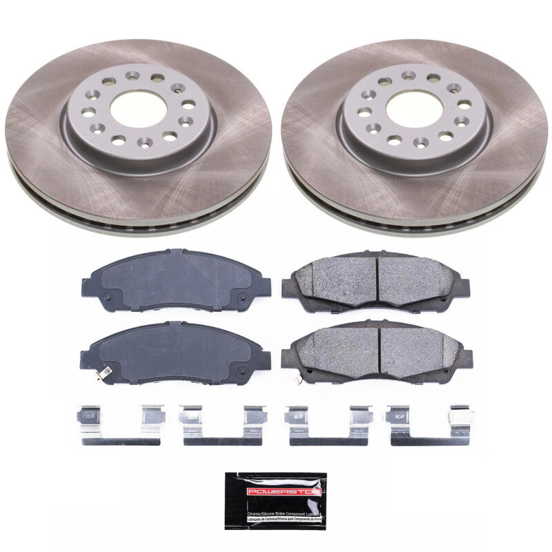 PowerStop Power Stop 17-20 GMC Acadia Front Semi-Coated Rotor Kit