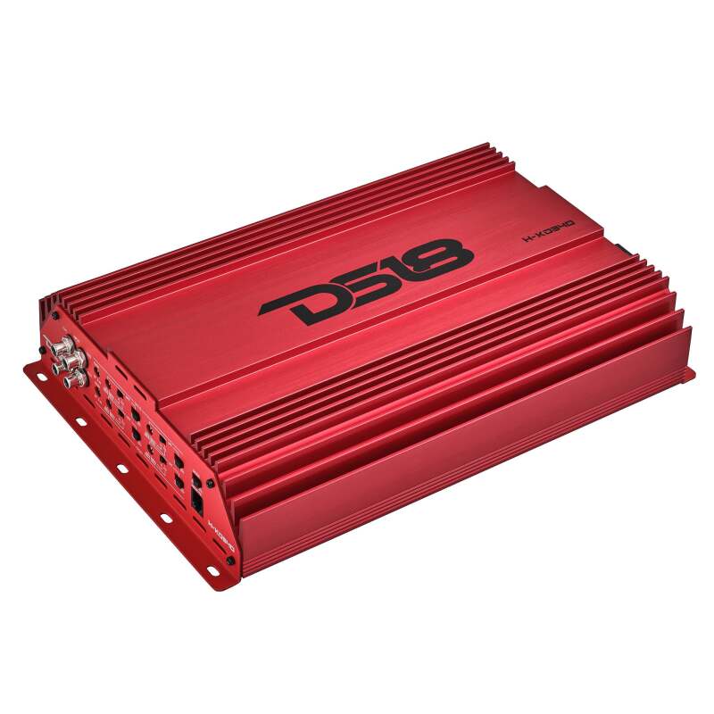 DS18 4-Channel Amp 2x 1000/4ohm Bridge 4 x 550/2ohm 4 x 300/4ohm Watts RMS Red