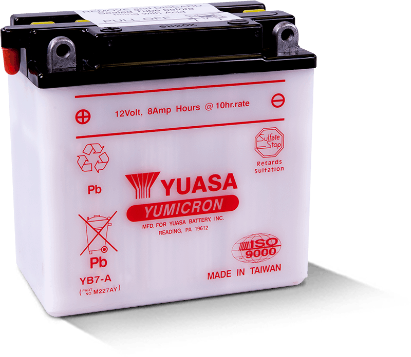 Yuasa Battery Yuasa YB7-A Yumicron 12-Volt Battery