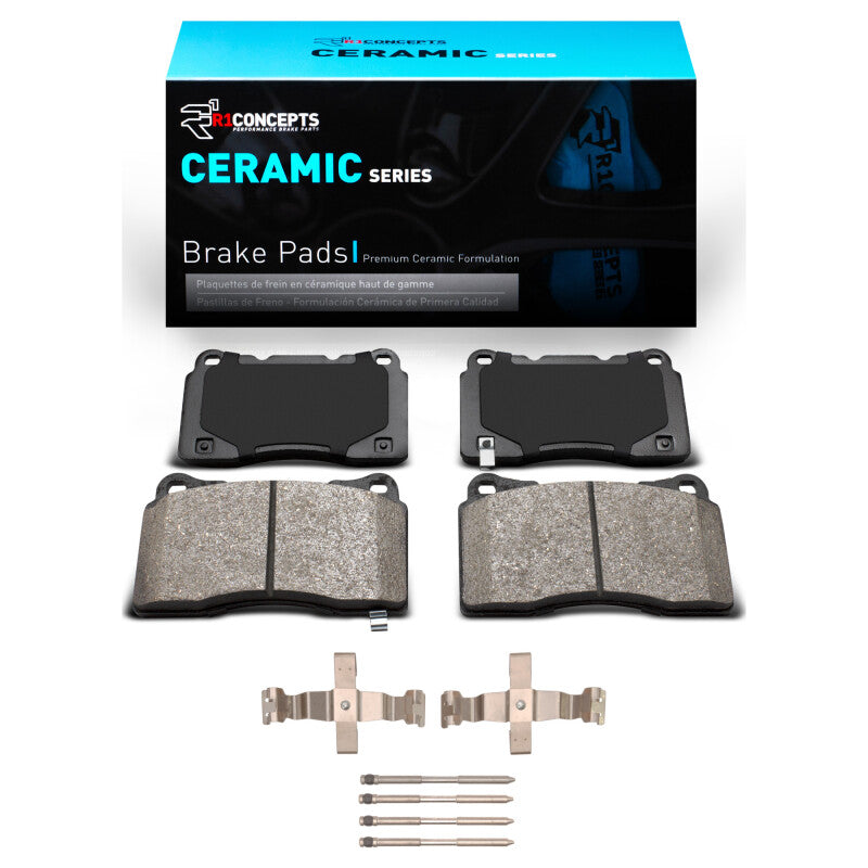 R1 Concepts R1 17-25 Acura Integra Front Ceramic Brake Pads & Hardware Kit