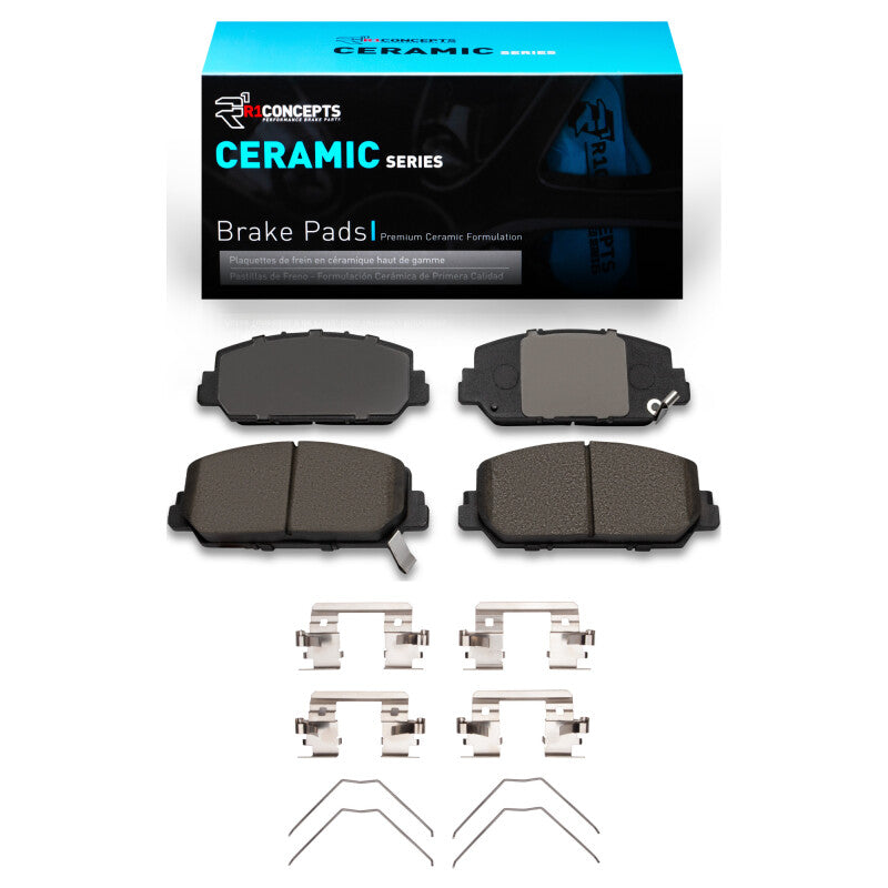 R1 Concepts R1 13-22 Acura ILX Front Ceramic Brake Pads & Hardware Kit