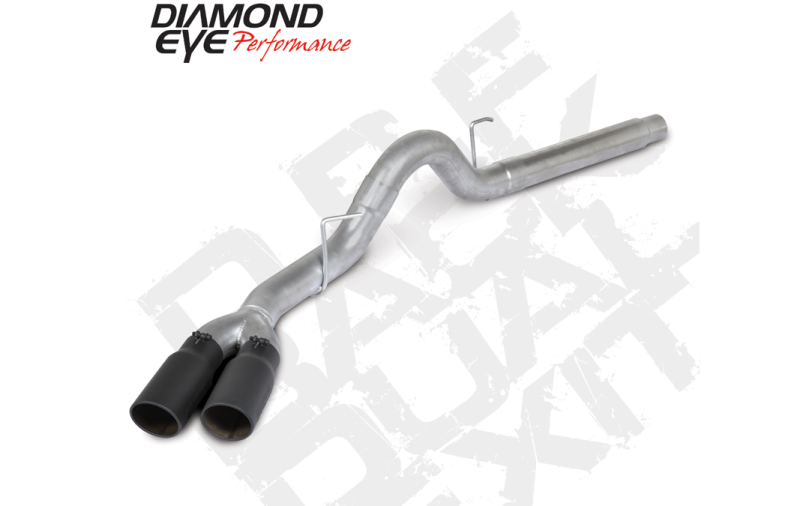 Diamond Eye Performance Diamond Eye 18-19 Ford 3.0L Pwrstrk F150 - 4in Alum DPF Back Exh Kit Sprt Dual w/Tips 4512BRA-DEBK