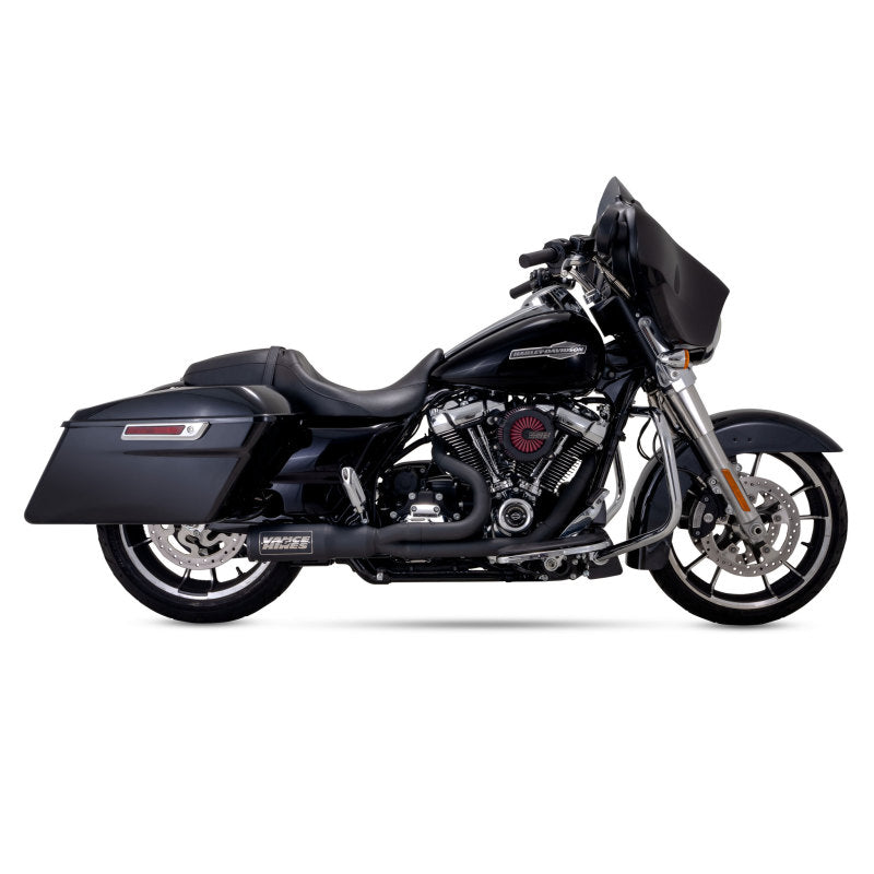 Vance and Hines Vance & Hines HD Touring 17-22 HO 2-1 Black Full System Exhaust
