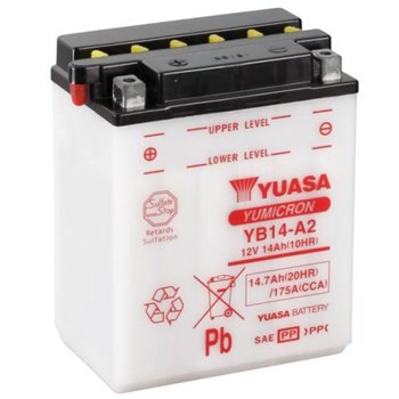 Yuasa Battery Yuasa YB14L-A2 Yumicron CX 12-Volt Battery
