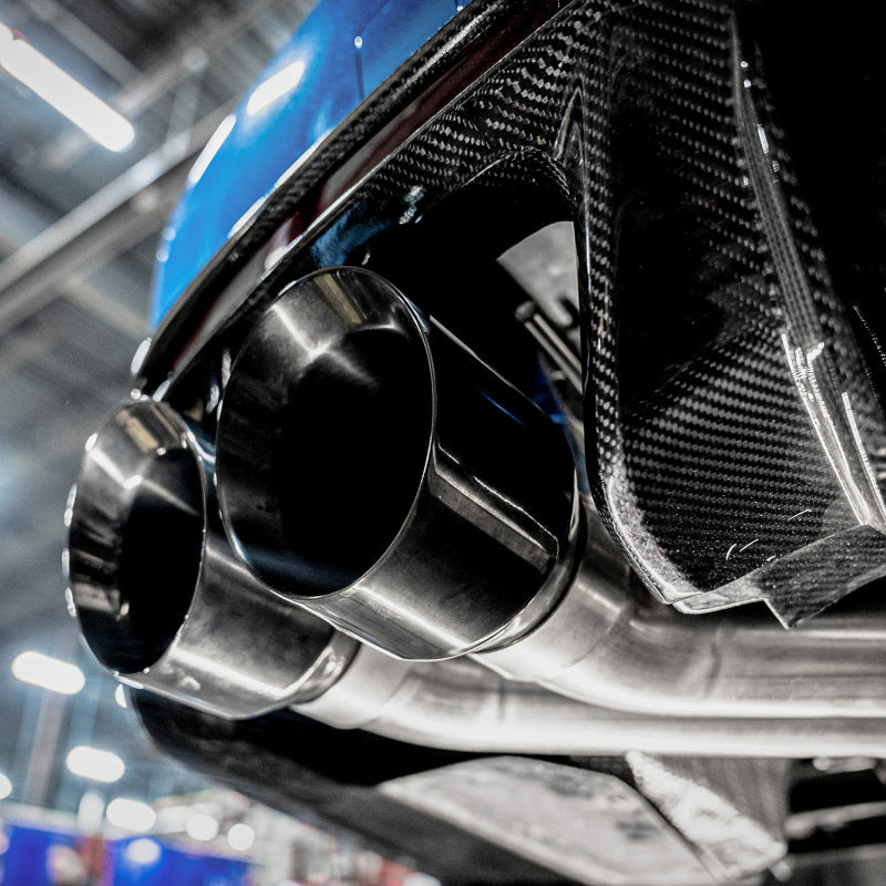 Stainless Works 22-25 Cadillac CT5-V Blackwing Axle Back Exhaust - Black Chrome Tips