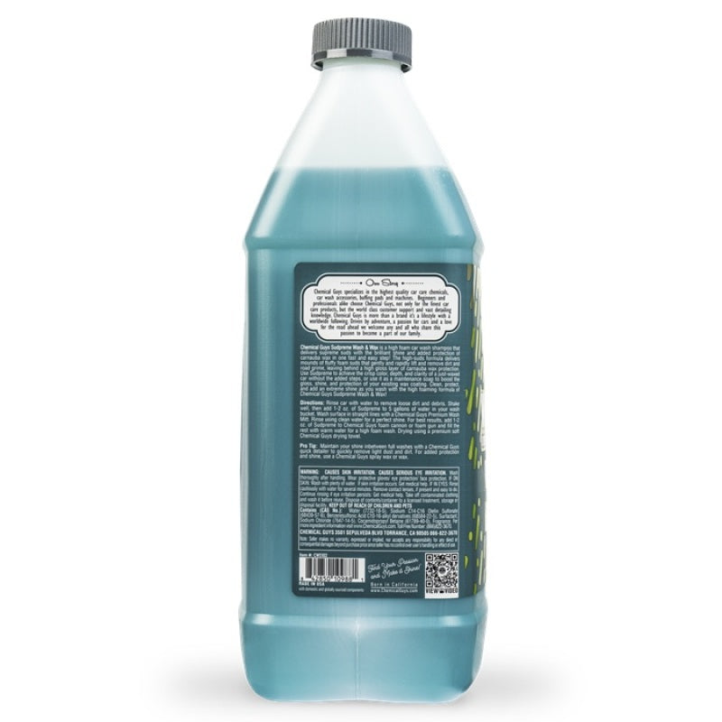 Chemical Guys Sudpreme Wash & Wax Car Wash Soap - 1 Gallon