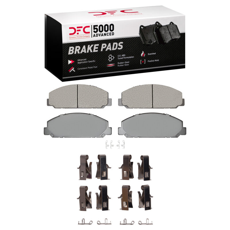 DFC 99-24 Chevrolet LCF5500HD Diesel Rear/Front 5000 Adv Semi Metallic Brake Pads & Hardware Kit