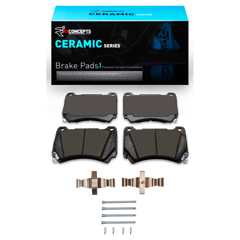 R1 Concepts R1 09-14 Hyundai Genesis Sedan Front Ceramic Pads & Hardware Kit