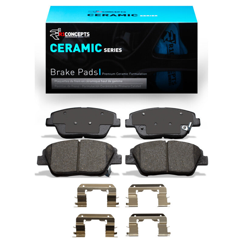 R1 Concepts R1 09-16 Hyundai Sonata Front Ceramic Brake Pads & Hardware Kit