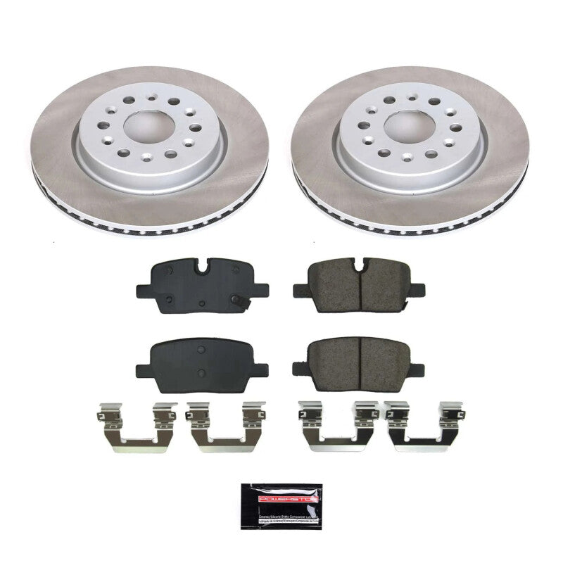 PowerStop Power Stop 21-22 GMC Acadia Rear Semi-Coated Rotor Kit