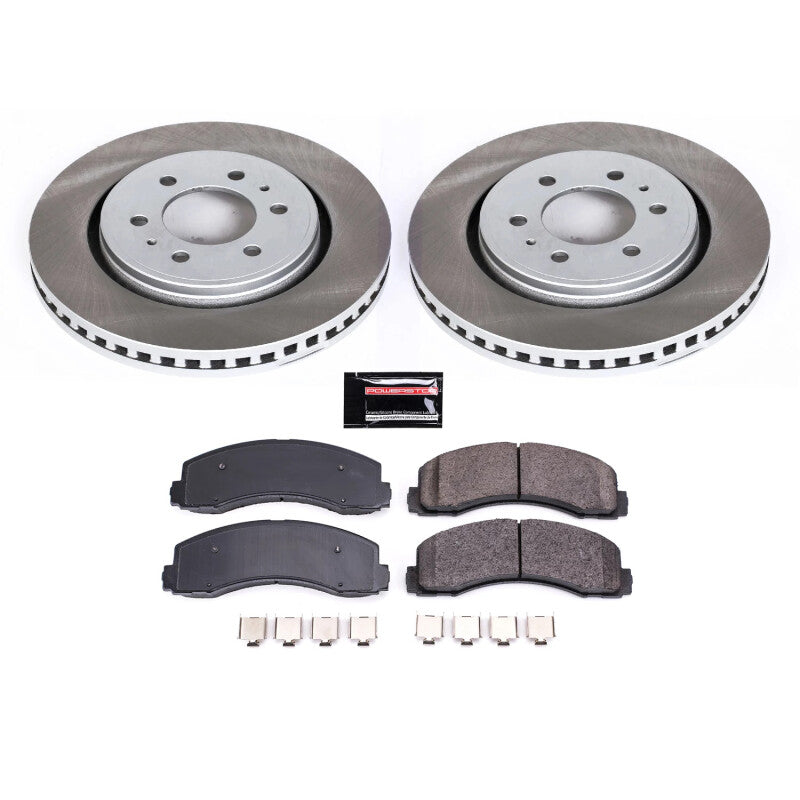 PowerStop Power Stop 10-21 Lincoln Navigator Front Semi-Coated Rotor Kit