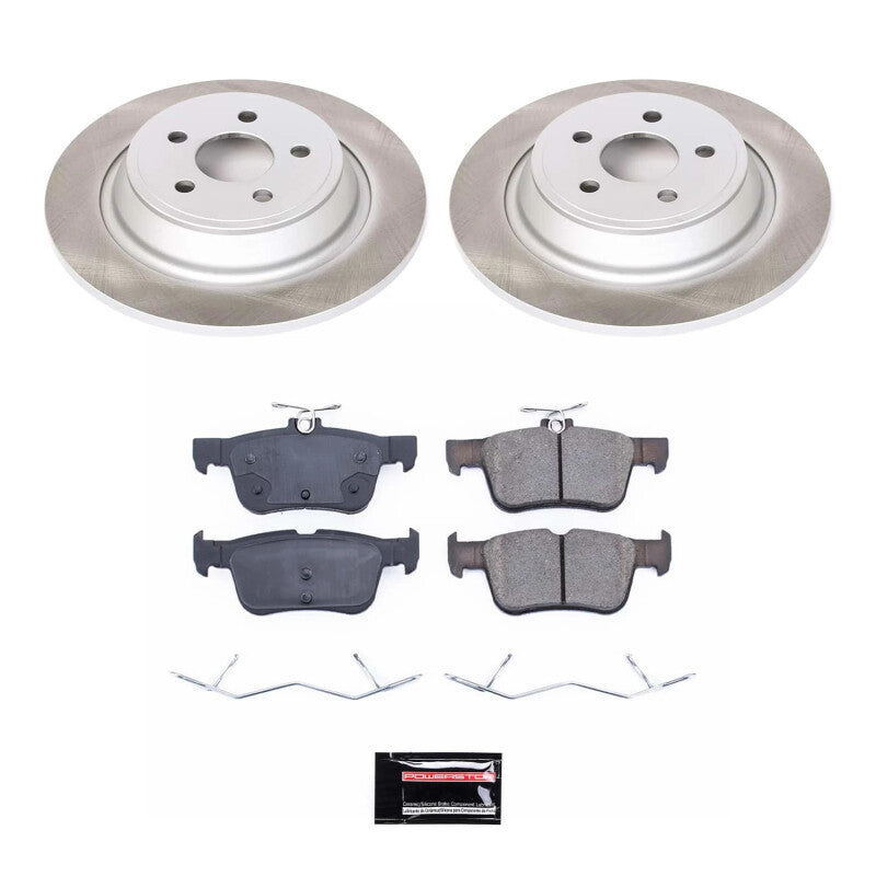 PowerStop Power Stop 17-20 Lincoln MKZ Rear Semi-Coated Rotor Kit